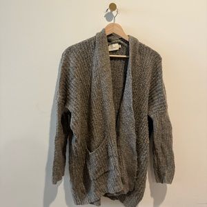 Nordstrom Dreamers Gray Chunky Knit Cardigan